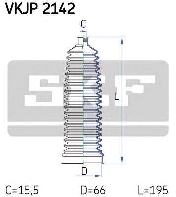 SKF vkjp2142 -  Комплект пыльника, рулевое управление