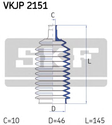 SKF vkjp2151 -  Комплект пыльника, рулевое управление