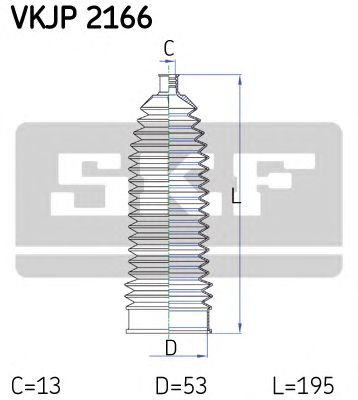 SKF vkjp2166 -  Комплект пыльника, рулевое управление