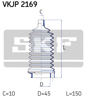 SKF vkjp2169 -  Комплект пыльника, рулевое управление
