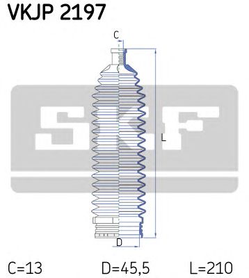 SKF vkjp2197 -  Комплект пыльника, рулевое управление