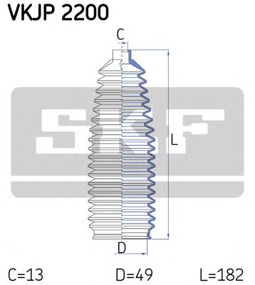 SKF vkjp2200 -  Комплект пыльника, рулевое управление