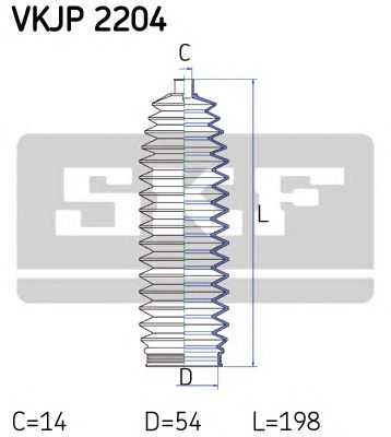 SKF vkjp2204 -  Комплект пыльника, рулевое управление