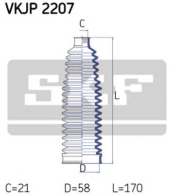SKF vkjp2207 -  Комплект пыльника, рулевое управление