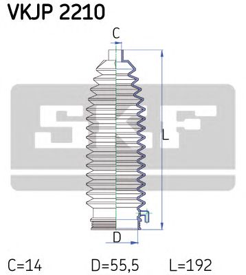 SKF vkjp2210 -  Комплект пыльника, рулевое управление