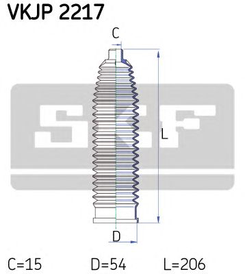SKF vkjp2217 -  Комплект пыльника, рулевое управление