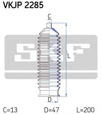 SKF vkjp2285 -  Комплект пыльника, рулевое управление