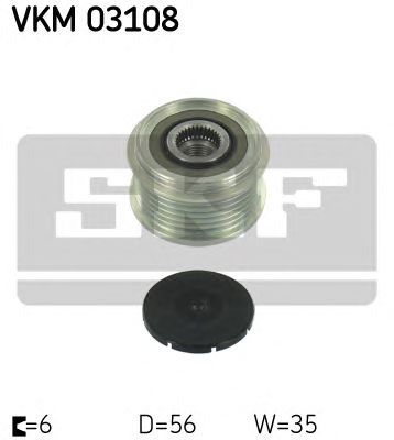 SKF vkm03108 -  Механизм свободного хода генератора