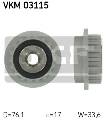 SKF vkm03115 -  Механизм свободного хода генератора