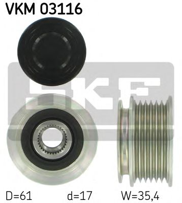 SKF vkm03116 -  Механизм свободного хода генератора