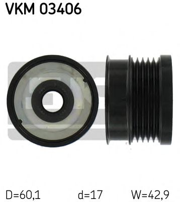 SKF vkm03406 -  Механизм свободного хода генератора