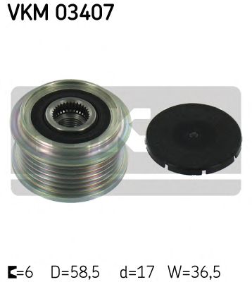 SKF vkm03407 -  Механизм свободного хода генератора