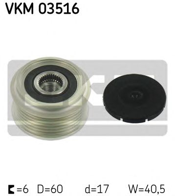 SKF vkm03516 -  Механизм свободного хода генератора