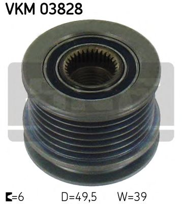 SKF vkm03828 -  Механизм свободного хода генератора