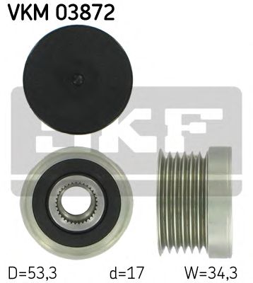 SKF vkm03872 -  Механизм свободного хода генератора