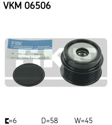 SKF vkm06506 -  Механизм свободного хода генератора