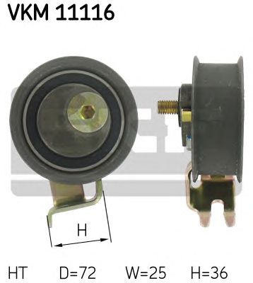 SKF vkm11116 -  Натяжной ролик, ремень ГРМ
