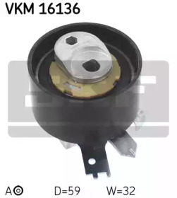 SKF vkm16136 -  Натяжной ролик, ремень ГРМ