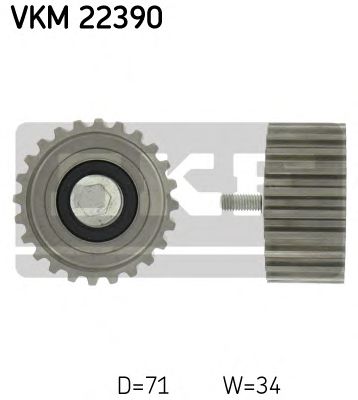 SKF vkm22390 -  Паразитный / Ведущий ролик, зубчатый ремень