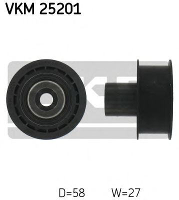 SKF vkm25201 -  Паразитный / Ведущий ролик, зубчатый ремень