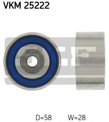 SKF vkm25222 -  Паразитный / Ведущий ролик, зубчатый ремень