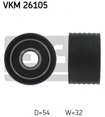 SKF vkm26105 -  Паразитный / Ведущий ролик, зубчатый ремень