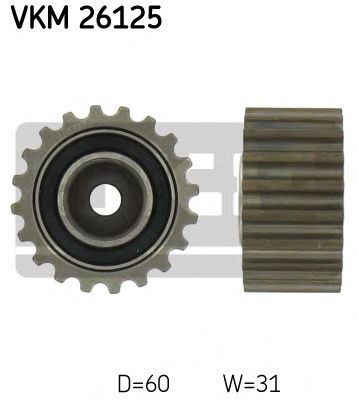 SKF vkm26125 -  Паразитный / Ведущий ролик, зубчатый ремень