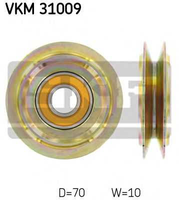 SKF vkm31009 -  Паразитный / Ведущий ролик, клиновой ремень