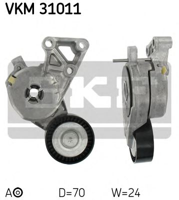 SKF vkm31011 -  Натяжной ролик, поликлиновой  ремень