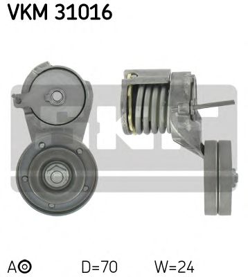 SKF vkm31016 -  Натяжной ролик, поликлиновой  ремень