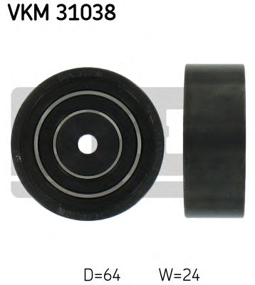 SKF vkm31038 -  Паразитный / ведущий ролик, поликлиновой ремень