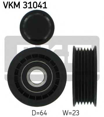 SKF vkm31041 -  Паразитный / ведущий ролик, поликлиновой ремень