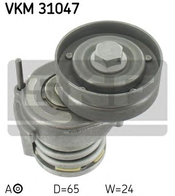 SKF vkm31047 -  Натяжной ролик, поликлиновой  ремень