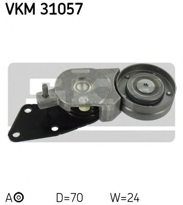 SKF vkm31057 -  Натяжной ролик, поликлиновой  ремень