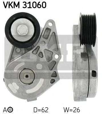 SKF vkm31060 -  Натяжной ролик, поликлиновой  ремень