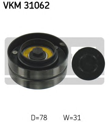 SKF vkm31062 -  Паразитный / ведущий ролик, поликлиновой ремень