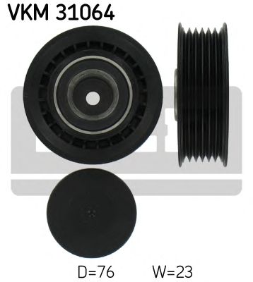 SKF vkm31064 -  Натяжной ролик, поликлиновой  ремень