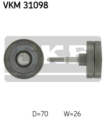 SKF vkm31098 -  Паразитный / ведущий ролик, поликлиновой ремень