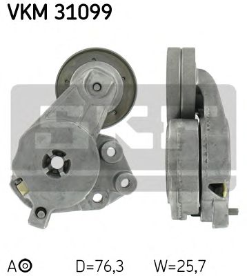 SKF vkm31099 -  Натяжной ролик, поликлиновой  ремень