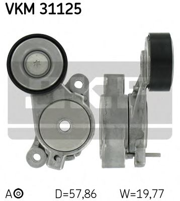 SKF vkm31125 -  Натяжной ролик, поликлиновой  ремень