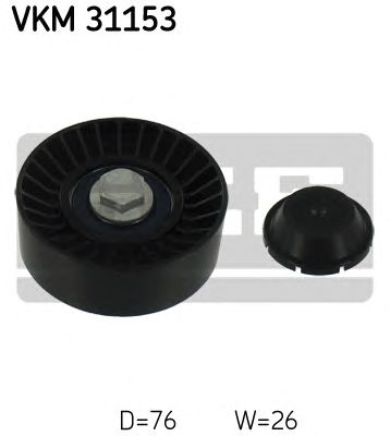 SKF vkm31153 -  Паразитный / ведущий ролик, поликлиновой ремень