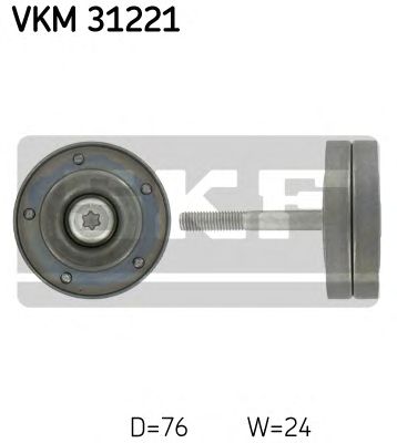 SKF vkm31221 -  Паразитный / ведущий ролик, поликлиновой ремень