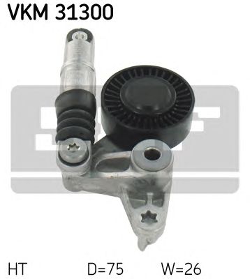 SKF vkm31300 -  Натяжной ролик, поликлиновой  ремень