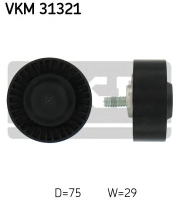 SKF vkm31321 -  Паразитный / ведущий ролик, поликлиновой ремень