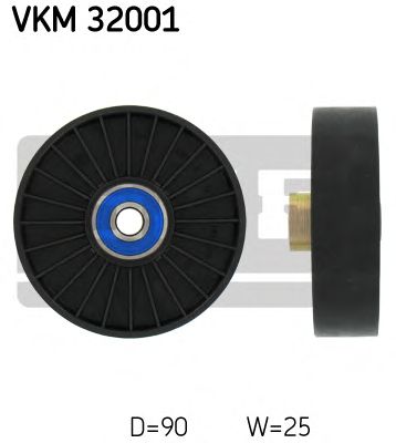 SKF vkm32001 -  Паразитный / ведущий ролик, поликлиновой ремень