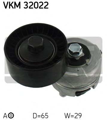 SKF vkm32022 -  Натяжной ролик, поликлиновой  ремень