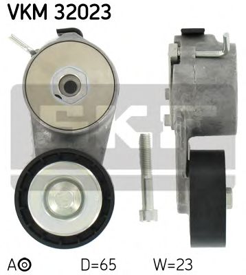 SKF vkm32023 -  Натяжной ролик, поликлиновой  ремень