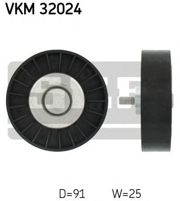 SKF vkm32024 -  Паразитный / ведущий ролик, поликлиновой ремень