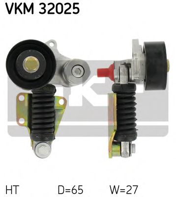 SKF vkm32025 -  Натяжной ролик, поликлиновой  ремень