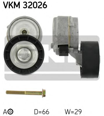 SKF vkm32026 -  Натяжной ролик, поликлиновой  ремень